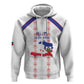 Custom Haiti Football Hoodie Les Grenadiers Veve Vodou White - African Pride