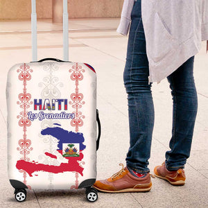 Haiti Football Luggage Cover Les Grenadiers Veve Vodou White - African Pride