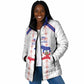 Custom Haiti Football Padded Jacket Les Grenadiers Veve Vodou White