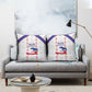 Haiti Football Pillow Cover Les Grenadiers Veve Vodou White