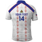 Custom Haiti Football Polo Shirt Les Grenadiers Veve Vodou White - African Pride