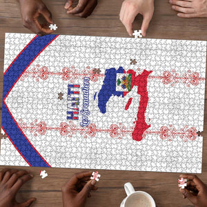 Haiti Football Puzzle Les Grenadiers Veve Vodou White