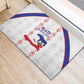 Haiti Football Rubber Doormat Les Grenadiers Veve Vodou White - African Pride