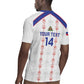 Custom Haiti Football Rugby Jersey Les Grenadiers Veve Vodou White - African Pride