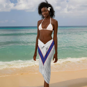 Haiti Football Sarong Les Grenadiers Veve Vodou White - African Pride