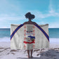 Haiti Football Sarong Les Grenadiers Veve Vodou White - African Pride