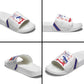 Haiti Football Slide Sandals Les Grenadiers Veve Vodou White