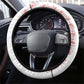 Haiti Football Steering Wheel Cover Les Grenadiers Veve Vodou White - African Pride