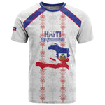 Custom Haiti Football T shirt Les Grenadiers Veve Vodou White - African Pride