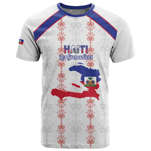 Custom Haiti Football T shirt Les Grenadiers Veve Vodou White - African Pride