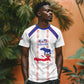 Custom Haiti Football T shirt Les Grenadiers Veve Vodou White - African Pride