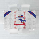 Haiti Football Tablecloth Les Grenadiers Veve Vodou White - African Pride