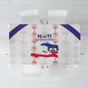 Haiti Football Tablecloth Les Grenadiers Veve Vodou White - African Pride