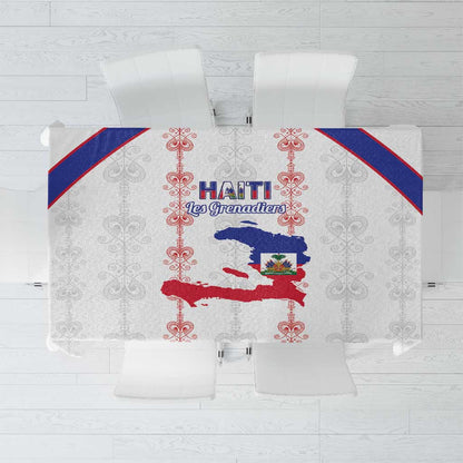 Haiti Football Tablecloth Les Grenadiers Veve Vodou White - African Pride