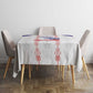 Haiti Football Tablecloth Les Grenadiers Veve Vodou White - African Pride