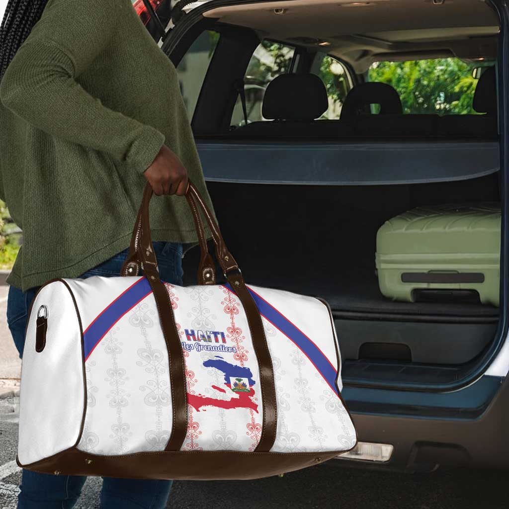 Haiti Football Travel Bag Les Grenadiers Veve Vodou White