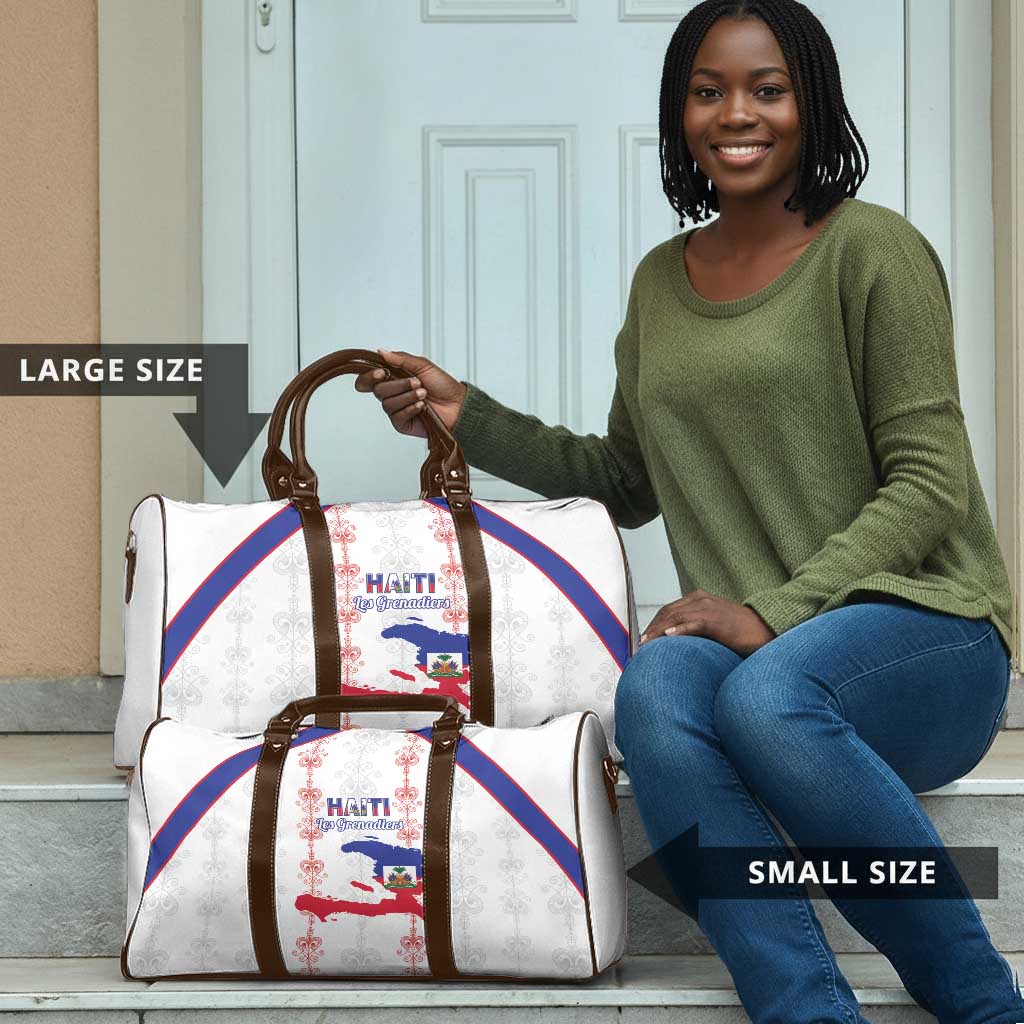 Haiti Football Travel Bag Les Grenadiers Veve Vodou White