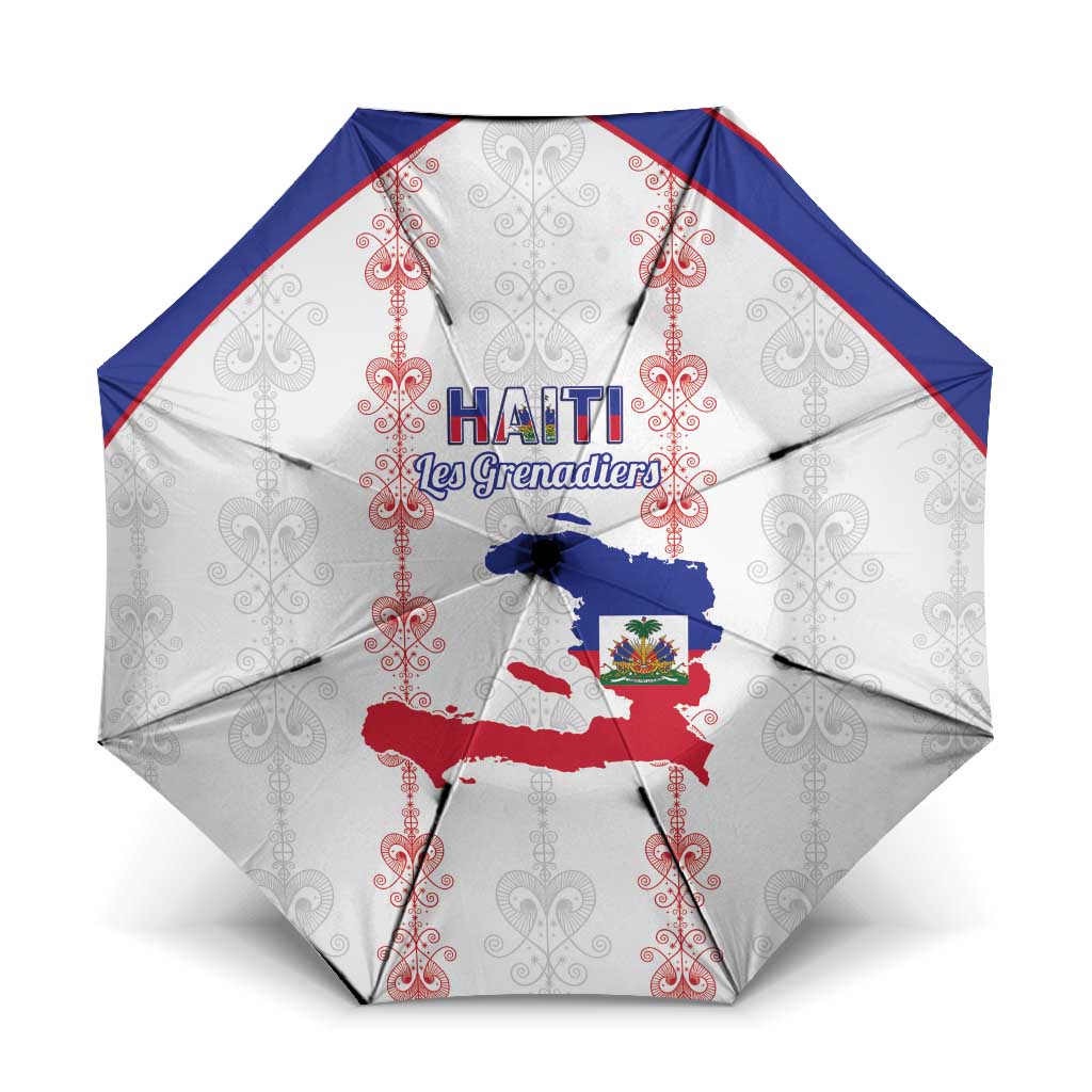 Haiti Football Umbrella Les Grenadiers Veve Vodou White