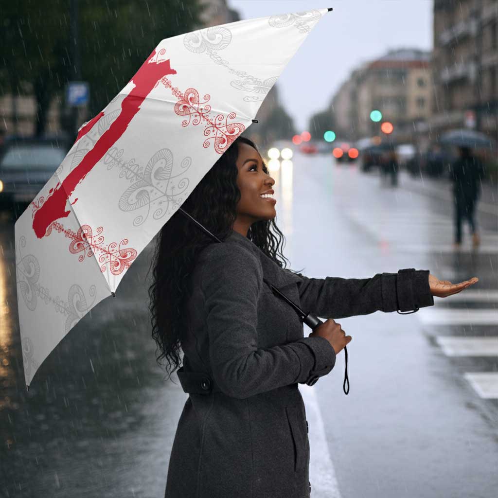 Haiti Football Umbrella Les Grenadiers Veve Vodou White