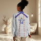 Custom Haiti Football Women Casual Shirt Les Grenadiers Veve Vodou White - African Pride