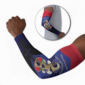 Personalized Les Grenadiers Haiti Football Arm Sleeves 2026 Nou Retounen Blue Version