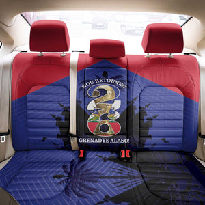 Les Grenadiers Haiti Football Back Car Seat Cover 2026 Nou Retounen Blue Version - African Pride