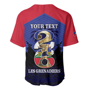 Personalized Les Grenadiers Haiti Football Baseball Jersey 2026 Nou Retounen Blue Version LT14