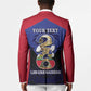 Personalized Les Grenadiers Haiti Football Blazer 2026 Nou Retounen Blue Version