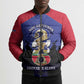 Personalized Les Grenadiers Haiti Football Bomber Puffer Jacket 2026 Nou Retounen Blue Version