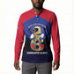 Personalized Les Grenadiers Haiti Football Button Sweatshirt 2026 Nou Retounen Blue Version
