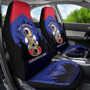 Les Grenadiers Haiti Football Car Seat Cover 2026 Nou Retounen Blue Version - African Pride
