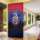 Personalized Les Grenadiers Haiti Football Door Cover 2026 Nou Retounen Blue Version