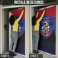 Personalized Les Grenadiers Haiti Football Door Cover 2026 Nou Retounen Blue Version