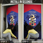 Personalized Les Grenadiers Haiti Football Door Cover 2026 Nou Retounen Blue Version