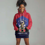 Personalized Les Grenadiers Haiti Football Hoodie Dress 2026 Nou Retounen Blue Version - African Pride