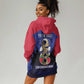 Personalized Les Grenadiers Haiti Football Hoodie Dress 2026 Nou Retounen Blue Version - African Pride