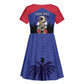 Personalized Les Grenadiers Haiti Football Kid Short Sleeve Dress 2026 Nou Retounen Blue Version - African Pride