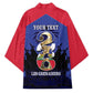 Personalized Les Grenadiers Haiti Football Kimono 2026 Nou Retounen Blue Version
