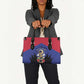 Les Grenadiers Haiti Football Leather Bag 2026 Nou Retounen Blue Version