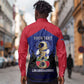 Personalized Les Grenadiers Haiti Football Long Sleeve Button Shirt 2026 Nou Retounen Blue Version - African Pride