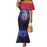 Personalized Les Grenadiers Haiti Football Mermaid Dress 2026 Nou Retounen Blue Version - African Pride