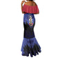 Personalized Les Grenadiers Haiti Football Mermaid Dress 2026 Nou Retounen Blue Version - African Pride
