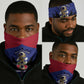 Les Grenadiers Haiti Football Neck Gaiter 2026 Nou Retounen Blue Version - African Pride