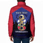 Personalized Les Grenadiers Haiti Football Padded Jacket 2026 Nou Retounen Blue Version