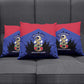 Les Grenadiers Haiti Football Pillow Cover 2026 Nou Retounen Blue Version