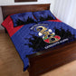 Les Grenadiers Haiti Football Quilt Bed Set 2026 Nou Retounen Blue Version - African Pride