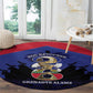 Les Grenadiers Haiti Football Round Carpet 2026 Nou Retounen Blue Version - African Pride