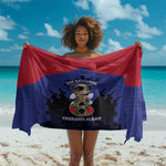 Les Grenadiers Haiti Football Sarong 2026 Nou Retounen Blue Version - African Pride