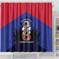 Les Grenadiers Haiti Football Shower Curtain 2026 Nou Retounen Blue Version - African Pride