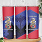 Personalized Les Grenadiers Haiti Football Skinny Tumbler 2026 Nou Retounen Blue Version - African Pride